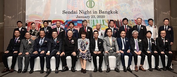 เมืองเซนไดและภูมิภาคโทโฮคุส่งตัวแทน 39 คนร่วมงานSendai Night in Bangkok ขอบคุณคนไทยตอบรับเที่ยวบินตรงเซนไดภายหลังเปิดให้บริการเพียง 3 เดือน นายกเทศมนตรีปลื้มมั่นใจช่วยกระตุ้นเศรษฐกิจในภูมิภาค