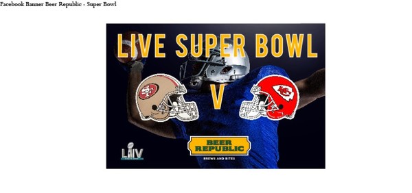 BEER REPUBLIC TO SCREEN 54TH SUPER BOWL LIVE FROM MIAMI