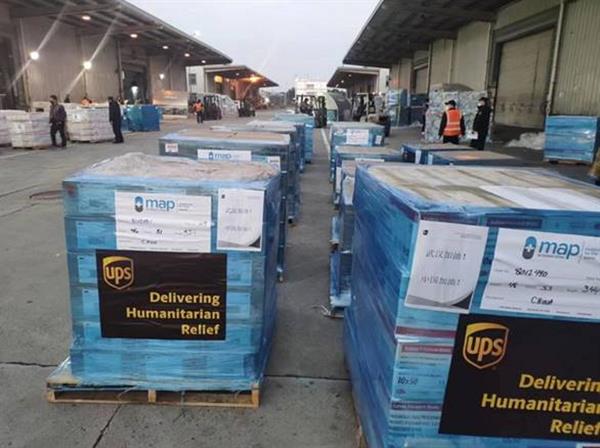 UPS SENDS HUMANITARIAN RELIEF OF MORE THAN 2 MILLION MASKS AND PROTECTIVE GEAR TO SUPPORT MEDICAL STAFF IN CHINA