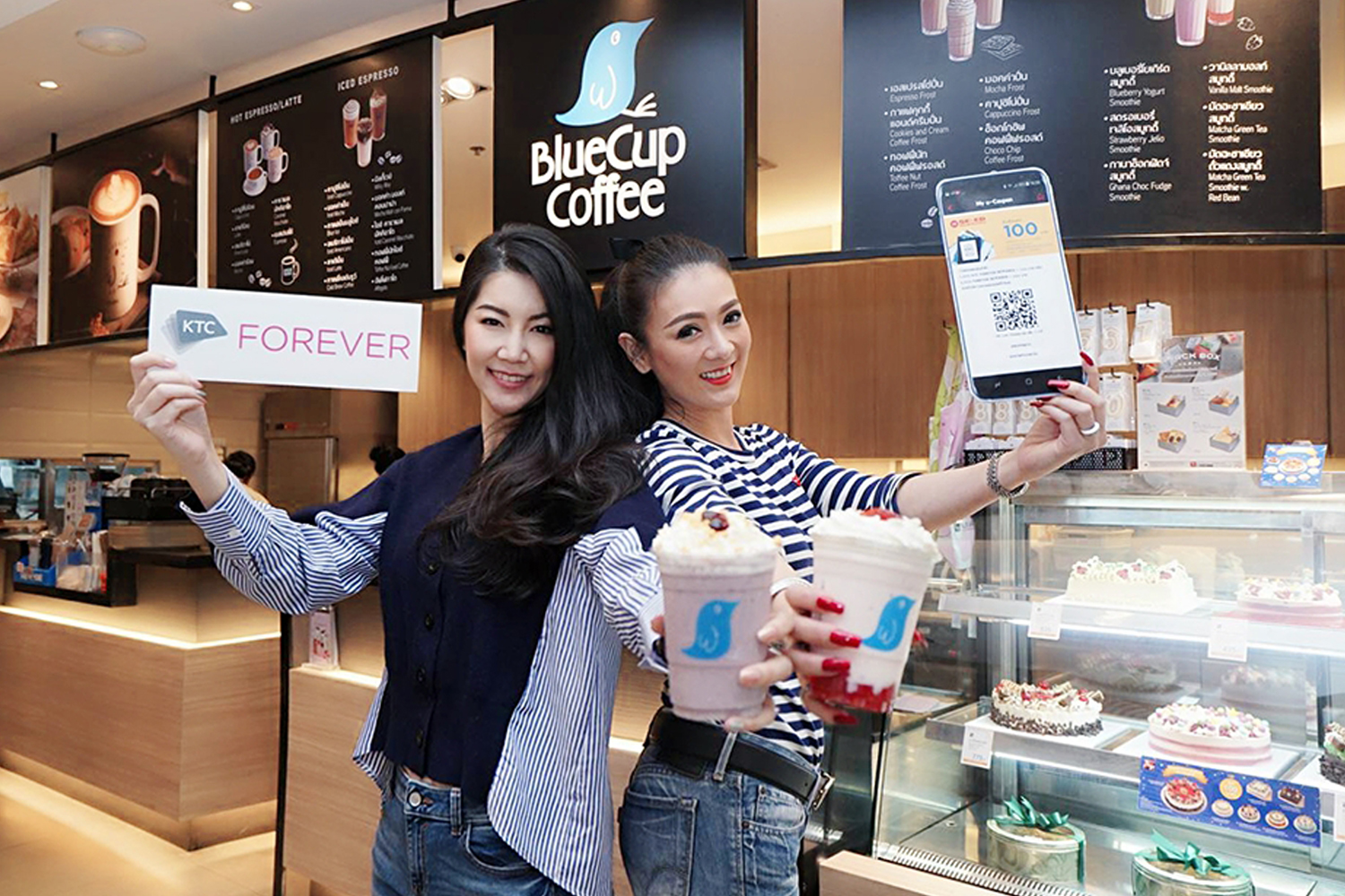 KTC lets cardmembers redeem KTC FOREVER points in exchange for refreshments at BlueCup Coffee.