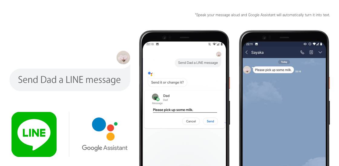 LINE รองรับการใช้งาน Google Assistant แล้ววันนี้ ส่งข้อความผ่าน LINE บนโทรศัพท์มือถือระบบแอนดรอยด์โดยใช้แค่เสียงสั่งงาน