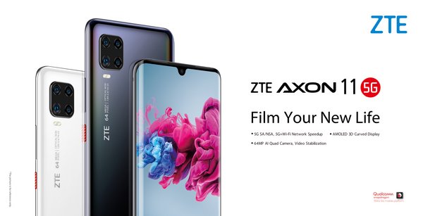 ZTE Unveils its First 5G Video Smartphone Axon 11 in China