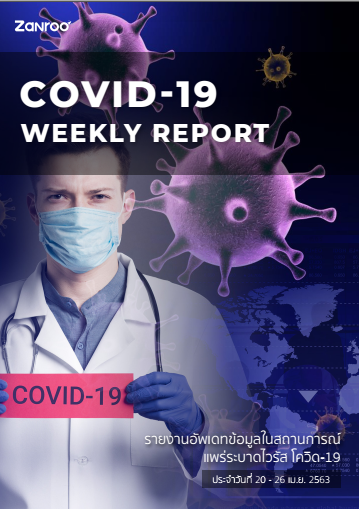 ดาวน์โหลดรายงานการพูดถึงเชื้อไวรัส Covid-19 ประจำวันที่ 20 เมษายน 26 เมษายน จาก Zanroo ได้ฟรี!