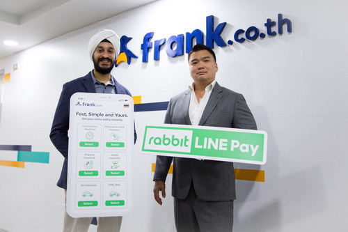 Rabbit LINE Pay จับมือ Frank.co.th เปิดระบบการซื้อประกันออนไลน์แบบง่ายๆ พร้อมมอบโปรโมชั่นส่วนลดสุดพิเศษ