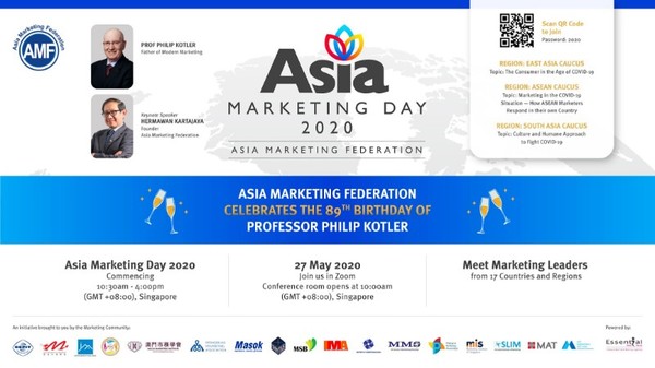 สหพันธ์การตลาดแห่งเอเชีย (AMF) จะจัด Zoom Webinar - Asia Marketing Day 2020