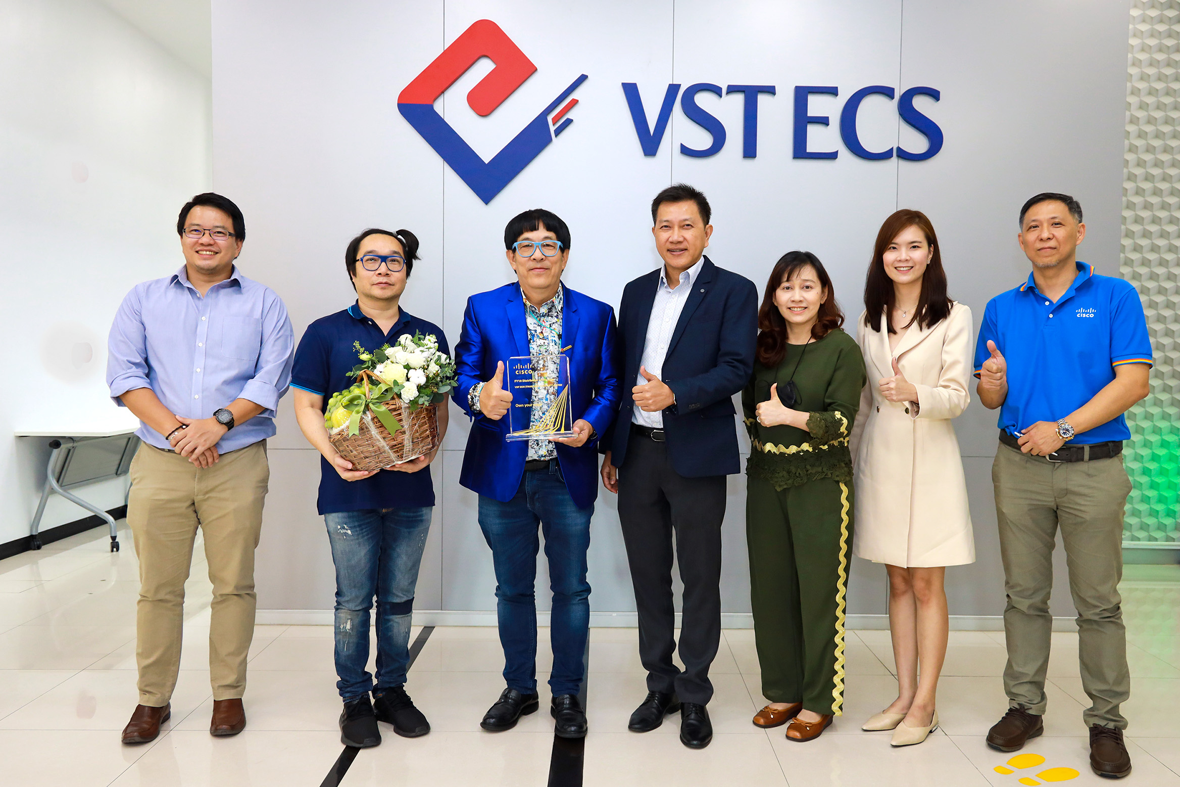 วีเอสที อีซีเอส (ประเทศไทย) รับรางวัลดิสทริบิวเตอร์ยอดเยี่ยมจาก Cisco
