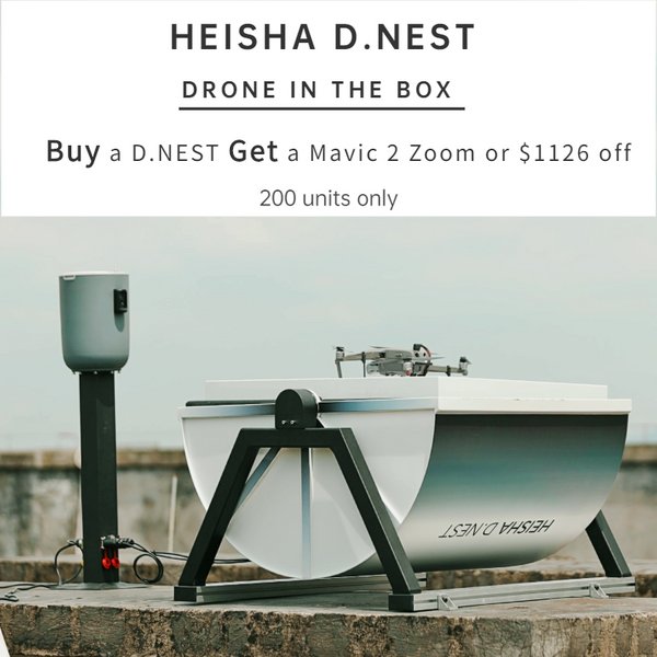 HEISHA Launches Its Latest Advanced Drone-in-the-Box Hardware Platform - D.NEST