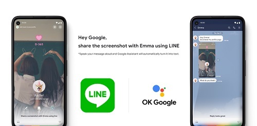 LINE Supports Photo and Video Sharing Using Google Assistant