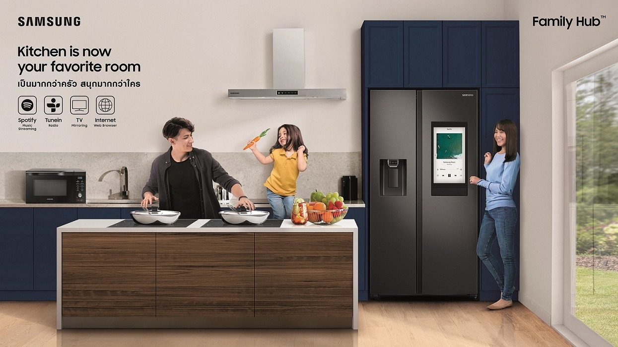 ซัมซุงเปิดตัวตู้เย็น Samsung Family Hub เป็นมากกว่าแค่ตู้เย็น จัดเต็มเทคโนโลยี AI และ Automation ด้านอาหารเพื่อห้องครัวที่ฉลาดยิ่งกว่า