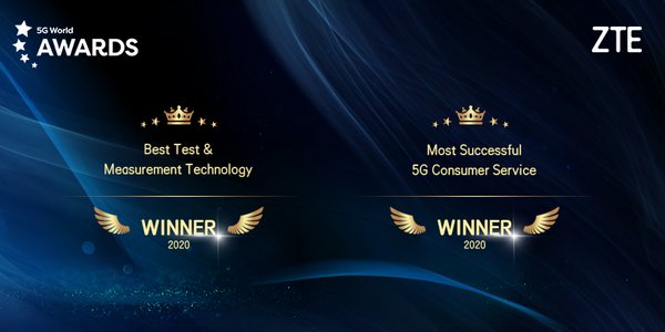 ZTE คว้ารางวัล Best Test Measurement Technology และ Most Successful 5G Consumer Service ในงาน 5G World 2020