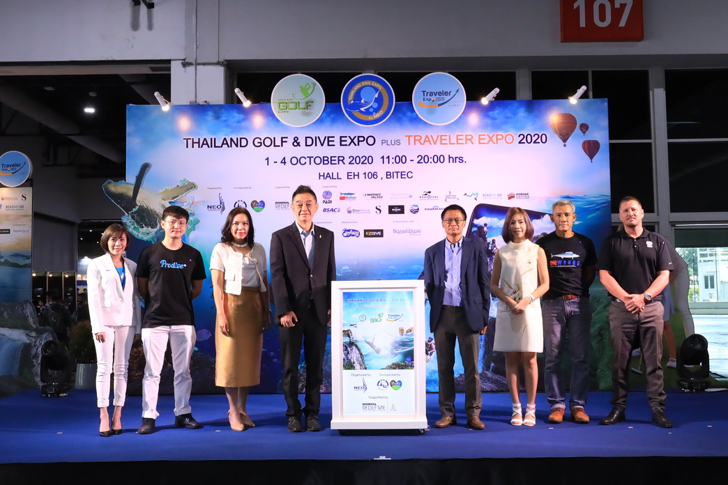 hailand Golf Dive Expo and Traveler Expo 2020 For Stimulating Lifestyle Tourism with Up to 80% off Travel Package Promotion