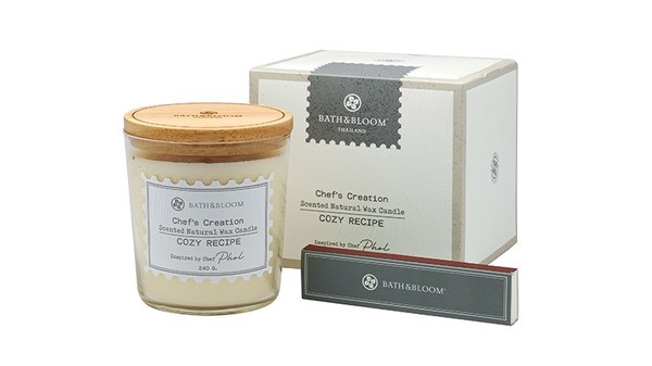 Bath Bloom Chefs Creation Scented Natural Wax Candle Cozy Recipe