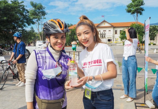 น้ำดื่ม Water well ร่วมสนับสนุนเทศกาล Chiang Mai Go Green Festival ปั่นเพื่อเปลี่ยน Spin To Change รณรงค์การใช้จักรยาน