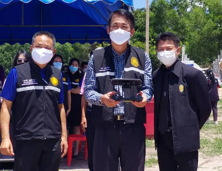 อธิบดีกรมพัฒนาฝีมือแรงงาน ลงพื้นที่จังหวัดอุบลราชธานีติดตามโครงการเพิ่มทักษะอาชีพผู้บังคับอากาศยานไร้คนขับ(Drone)