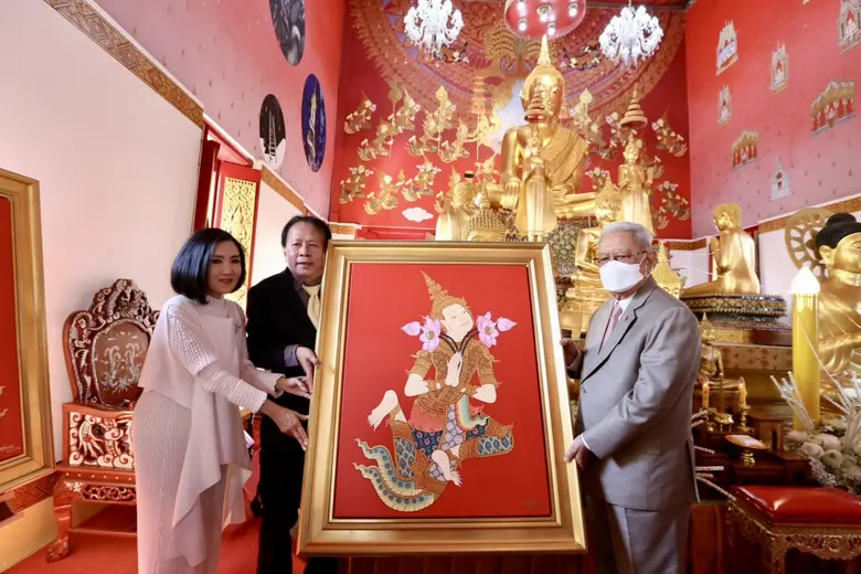 ร่วมฉลองจิตรกรรมฝาผนังล้ำค่า ณ อุโบสถวัดจอมสุดาราม โดย กองทุนส่งเสริมการศึกษาการสร้างสรรค์ศิลปะฯ