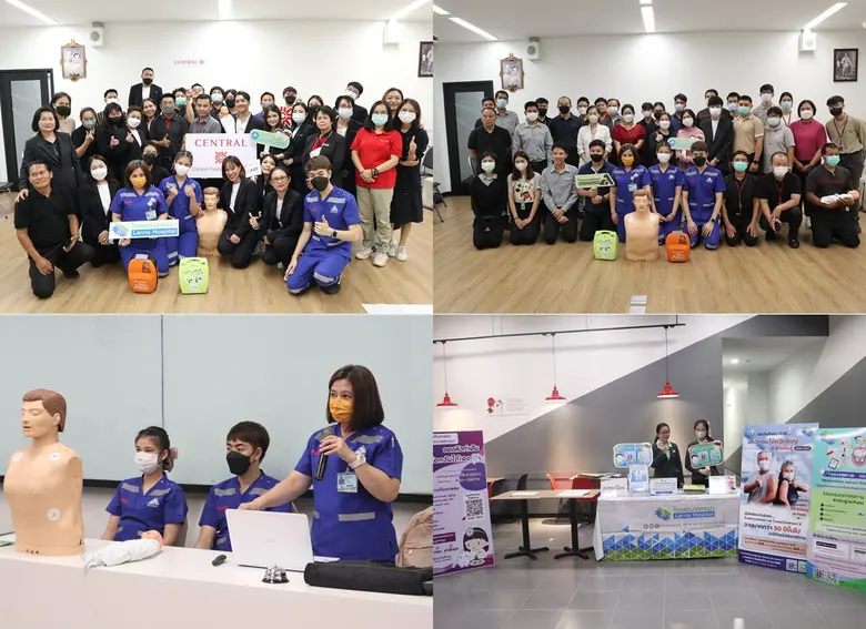 โรงพยาบาลลานนา ร่วมกับ บริษัทสรรพสินค้าเซ็นทรัลเฟสติวัลเชียงใหม่ จัดอบรม ขั้นตอนการช่วยชีวิตขั้นพื้นฐาน