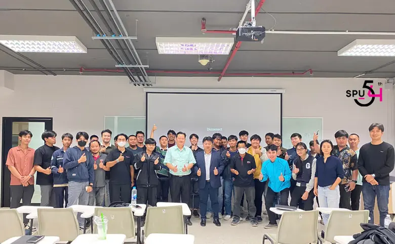 DEK วิศวกรรมไฟฟ้า SPU เรียนรู้ "ประสบการณ์ตรงด้านพลังงานสะอาดในธุรกิจ Solar Cell" กับตัวจริงวงการธุรกิจ