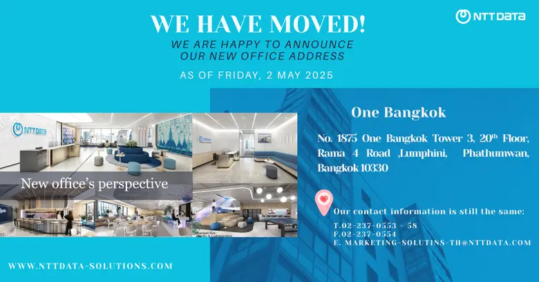NTT DATA Business Solutions (Thailand) Ltd. เปิดบ้านใหม่ย้ายสำนักงานใหม่สู่ ONE Bangkok อย่างเป็นทางการแล้ว