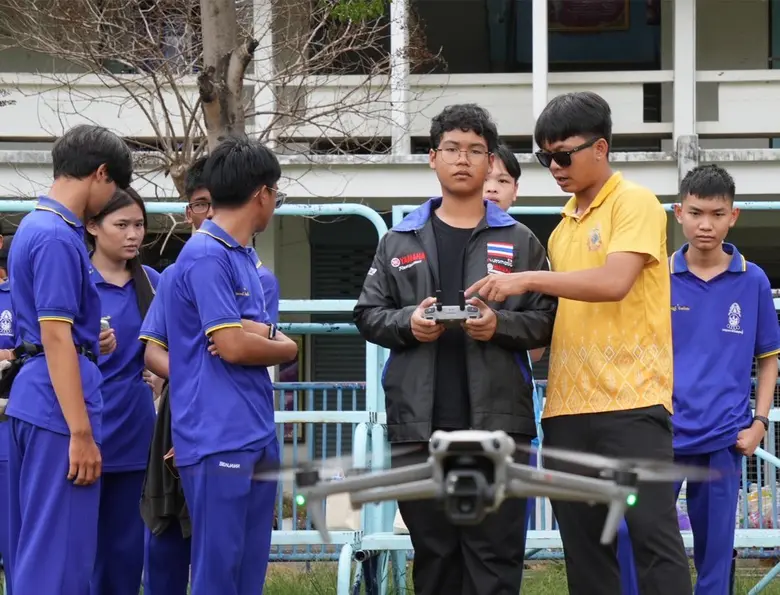 วช. ร่วมกับ เทศบาลเมืองฉะเชิงเทรา ส่งเสริมการเพิ่มทักษะการประยุกต์ใช้เทคโนโลยีโดรนเพื่อส่งเสริมการท่องเที่ยวให้กับเยาวชนและบุคลากรด้านการท่องเที่ยวของ จ.ฉะเชิงเทรา