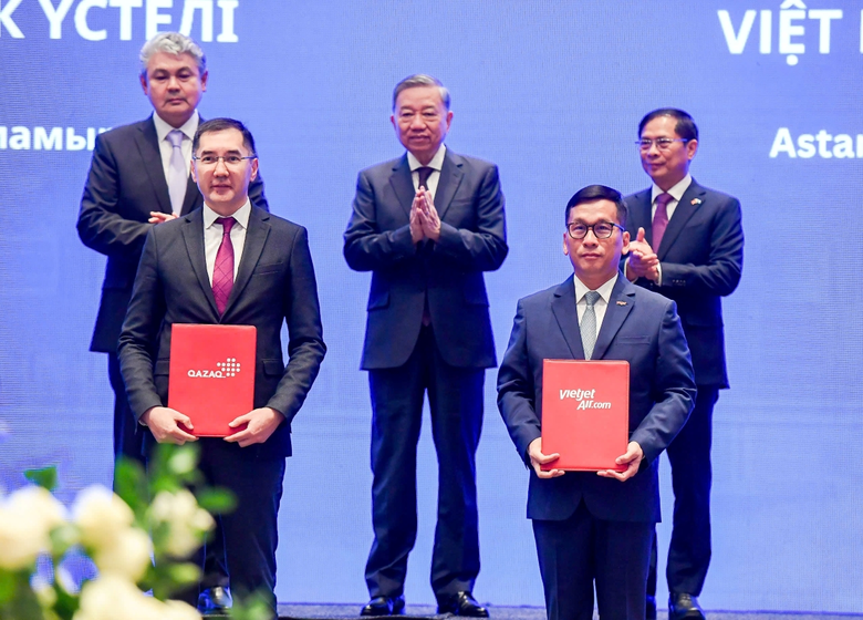 เวียตเจ็ท ผนึกกำลัง คาซัคแอร์ เปิดตัวสายการบิน "Vietjet Qazaqstan" สานต่อความร่วมมือเชิงยุทธศาสตร์