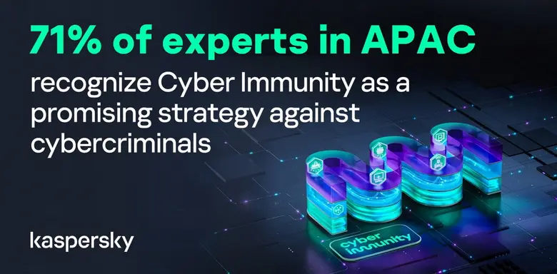 แคสเปอร์สกี้ชี้ ผู้เชี่ยวชาญ APAC 71% ระบุ 'Cyber Immunity' เป็นกลยุทธ์ดีในการต่อต้านอาชญากรไซเบอร์