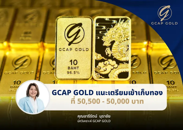 GCAP GOLD แนะเตรียมเข้าเก็บทองที่ 50,500 - 50,000 บาท