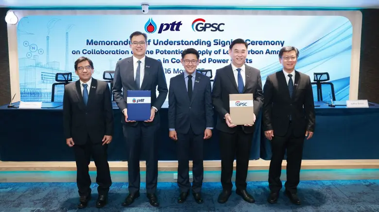กลุ่ม ปตท. ผนึกกำลังศึกษาการจัดหาแอมโมเนียคาร์บอนต่ำ สำหรับเป็นเชื้อเพลิงร่วมในโรงไฟฟ้า ลดการปลดปล่อยคาร์บอน หนุนเป้าหมาย Net Zero