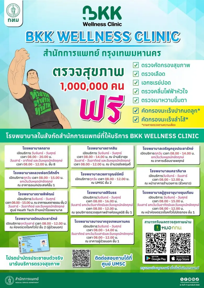 กทม. เตรียมพร้อมสถานพยาบาลรองรับโรคในช่วงฤดูฝน แนะ 7 กลุ่มเสี่ยงเข้ารับวัคซีนไข้หวัดใหญ่