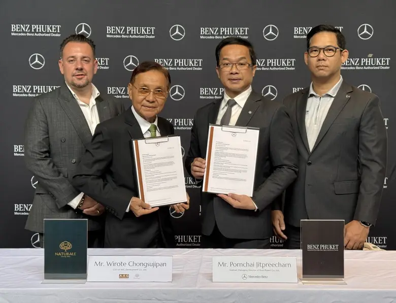 "Naturale Phuket Luxury Pool Villas" Partners with "Benz Phuket" on Seamless Luxury Mobility and Exceptional Privileges for Residents