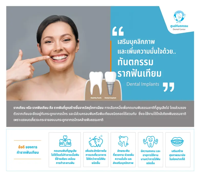 รอยยิ้มใหม่ เริ่มต้นด้วย.. "รากเทียม"