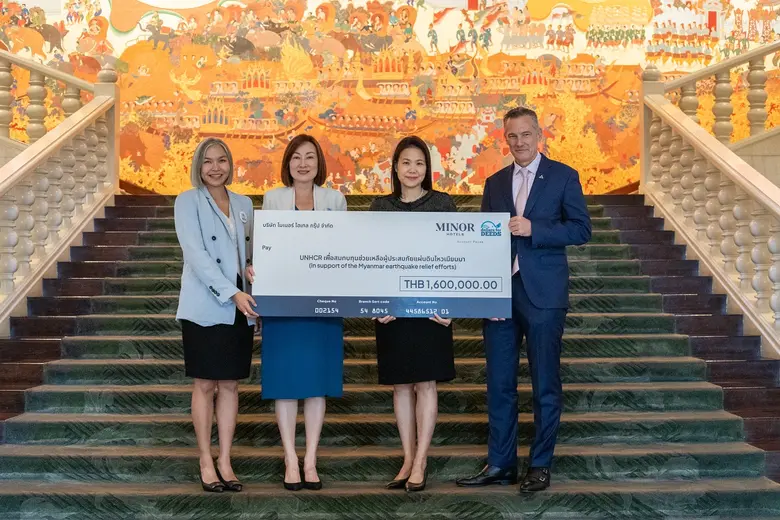 น้ำใจไร้พรมแดน: ไมเนอร์ โฮเทลส์ สนับสนุน UNHCR ส่งความช่วยเหลือฉุกเฉินแก่ผู้ประสบภัยแผ่นดินไหวในเมียนมา