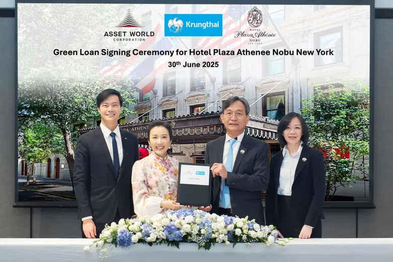 AWC Partners with Krungthai Bank to Sign THB 7,904 Million Green Loan to Position Thailand as a Global Leader in Sustainable Destination Development Through "Hotel Plaza Athenee Nobu New York" under the AWC Growth Fund Model, Reinforcing AWC's Strong Fina