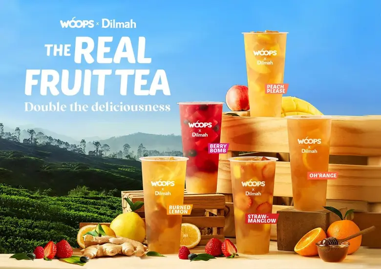 Dilmah ฉลองครบรอบ 40 ปี จับมือ WOOPS เปิดตัว "The Real Fruit Tea" ชาผลไม้แท้ 100% บุกตลาดเครื่องดื่ม สำหรับคนรุ่นใหม่