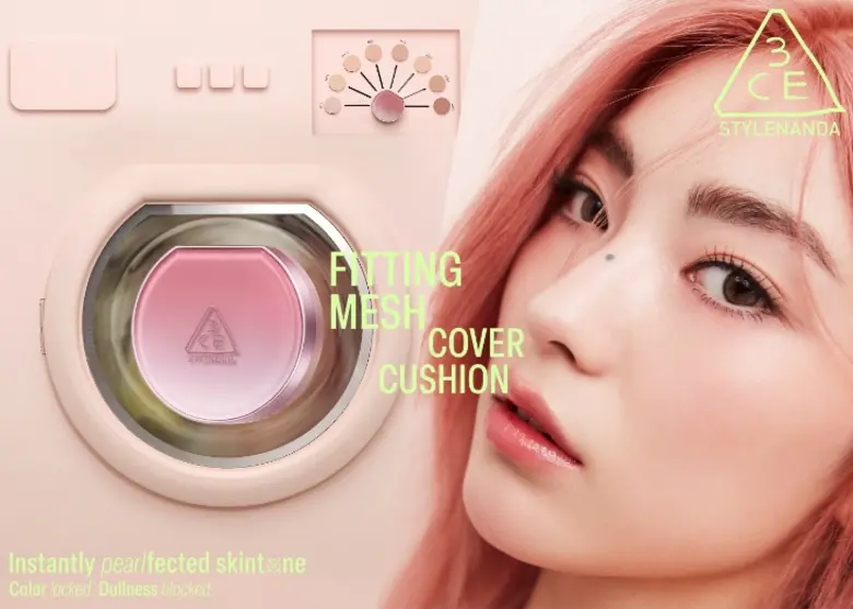 3CE Launches New Fitting Mesh Cover Cushion: PEARLfect Skintone, Color Locked, Dullness Blocked!