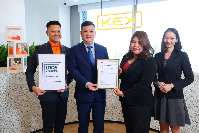 KEX Stands Out as the Only Private Delivery Company in Thailand to Achieve ISO 9001:2015 Recertification for the Second Time