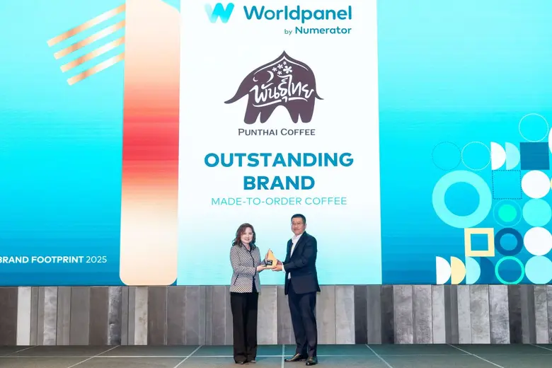พันธุ์ไทย คว้ารางวัล Top Outstanding Brand ในหมวด Made-To-Order Coffee จากเวที Thailand Brand Footprint 2025