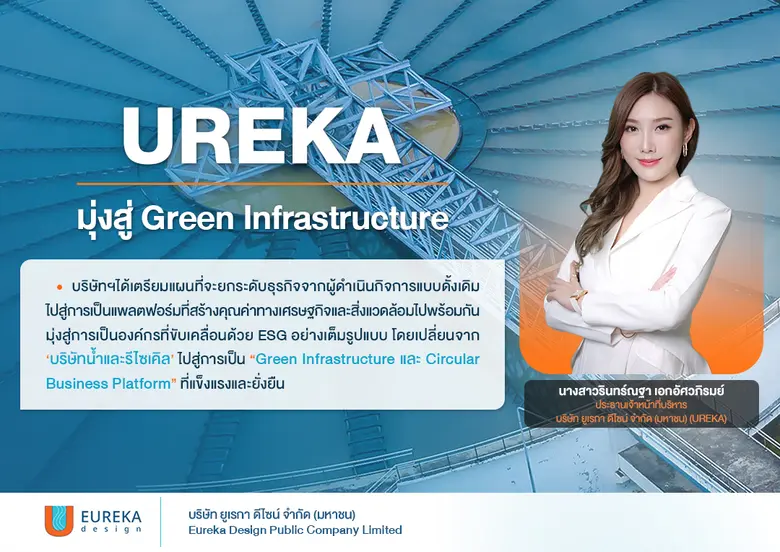UREKA เดินหน้าลงทุนพลังงานสะอาด ติดตั้ง Solar Floating ช่วยลดต้นทุน-ลดคาร์บอน ปักธงสู่ Green Infrastructure อย่างยั่งยืน