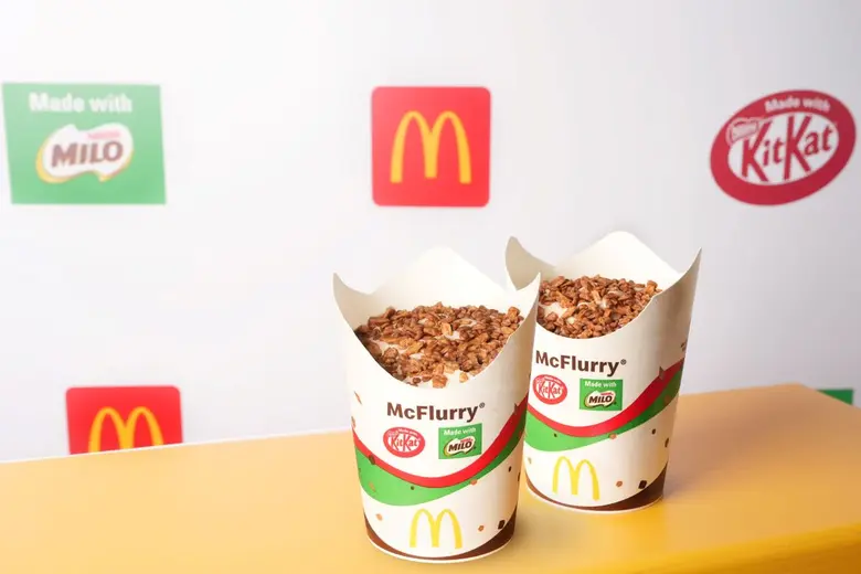 'แมคโดนัลด์' จับมือ 'เนสท์เล่' รวมพลังความอร่อยครั้งแรกของโลกกับ 'แมคเฟลอร์รี - Made with คิทแคท &amp; ไมโล' ดับเบิลความอร่อย สุดเข้มข้น ที่ทุกคนต้องลอง