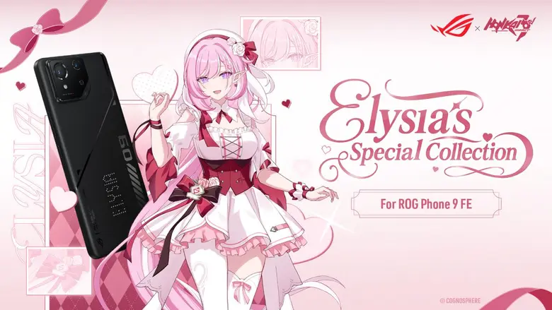 ROG ร่วมกับ Honkai Impact เปิดตัวเกมมิ่งโฟนชุดคอลเลกชันพิเศษ ROG Phone 9 FE x Honkai Impact 3rd Elysia's Special Collection ROG ร่วมกับ Honkai Impact เปิดตัวเกมมิ่งโฟนชุดคอลเลกชันพิเศษ ROG Phone 9 FE x Honkai Impact 3rd Elysia's Special Collection
