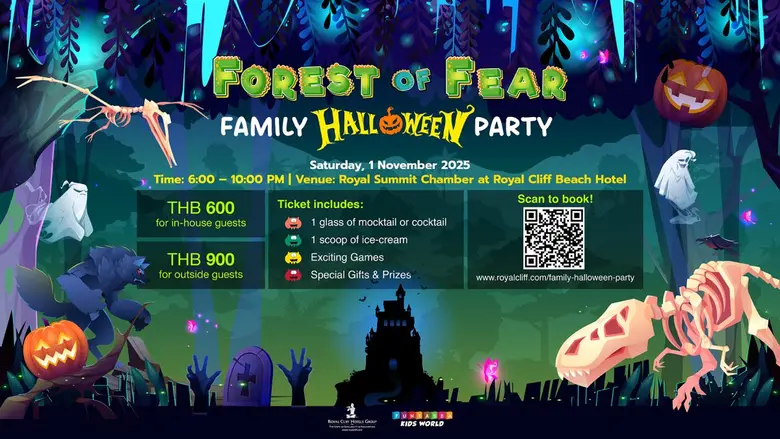 Celebrate Halloween with the Whole Family at Royal Cliff's Forest of Fear Party