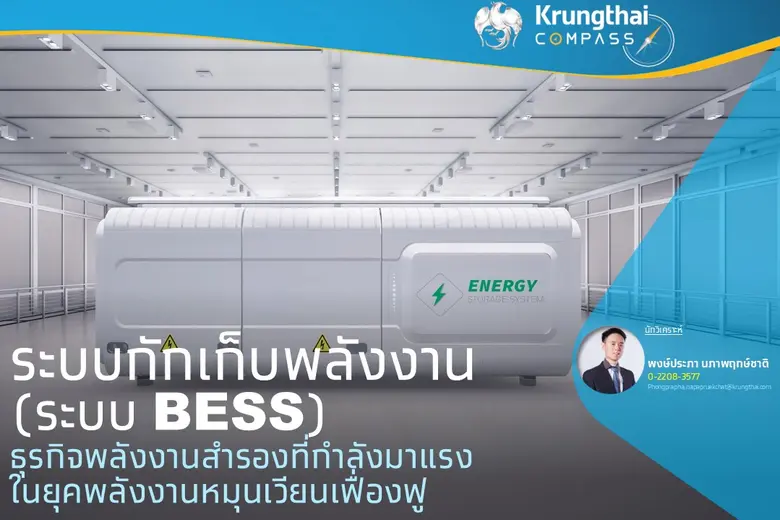 ระบบกักเก็บพลังงาน (ระบบ BESS) ธุรกิจพลังงานสำรองที่กำลังมาแรง ในยุคพลังงานหมุนเวียนเฟื่องฟู