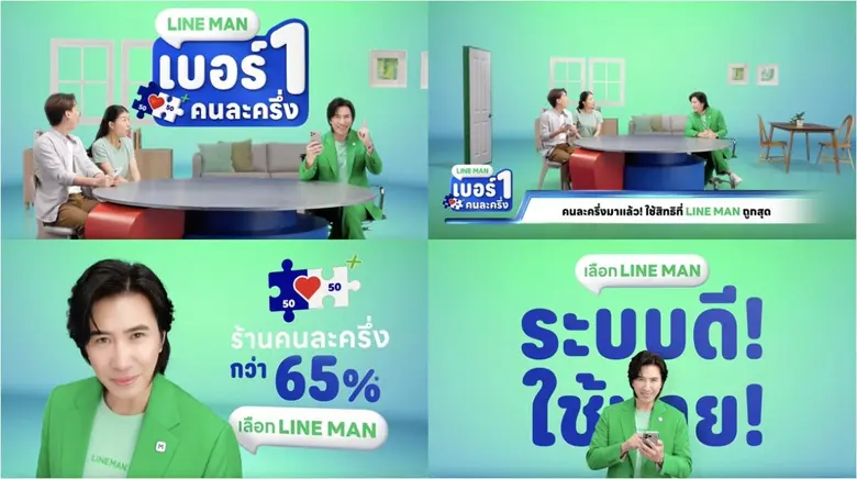 เชื่อพี่หน่วง! ชวนคนไทยใช้สิทธิ์คนละครึ่งพลัสเดลิเวอรี กับ LINE MAN ร้านเยอะ-ใช้ง่าย-ส่งฟรี-คุ้มทุกมื้อทั่วไทย