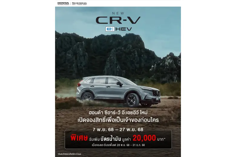 Honda Introduces the 'New CR-V e:HEV', Now Equipped with the e:HEV Full Hybrid System Across the Lineup Blind Spot Information and Cross Traffic Monitor Included in Every Variant