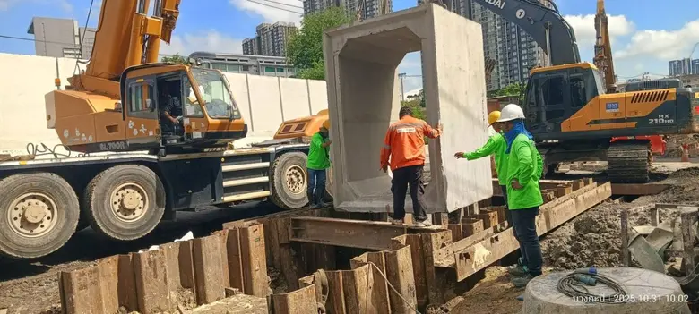 สนย. เผยโครงการก่อสร้าง ถ.รามคำแหง 24-ถนนหัวหมากคืบหน้าแล้ว 82% คาดแล้วเสร็จต้นปี 69