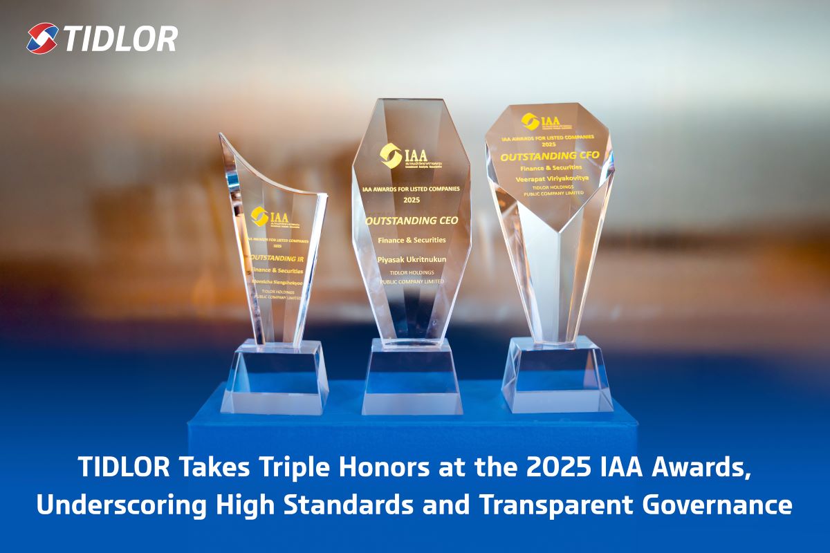 TIDLOR Reinforces Investor Confidence with 3 Prestigious Awards: Outstanding CEO, CFO, and IR at IAA Awards 2025