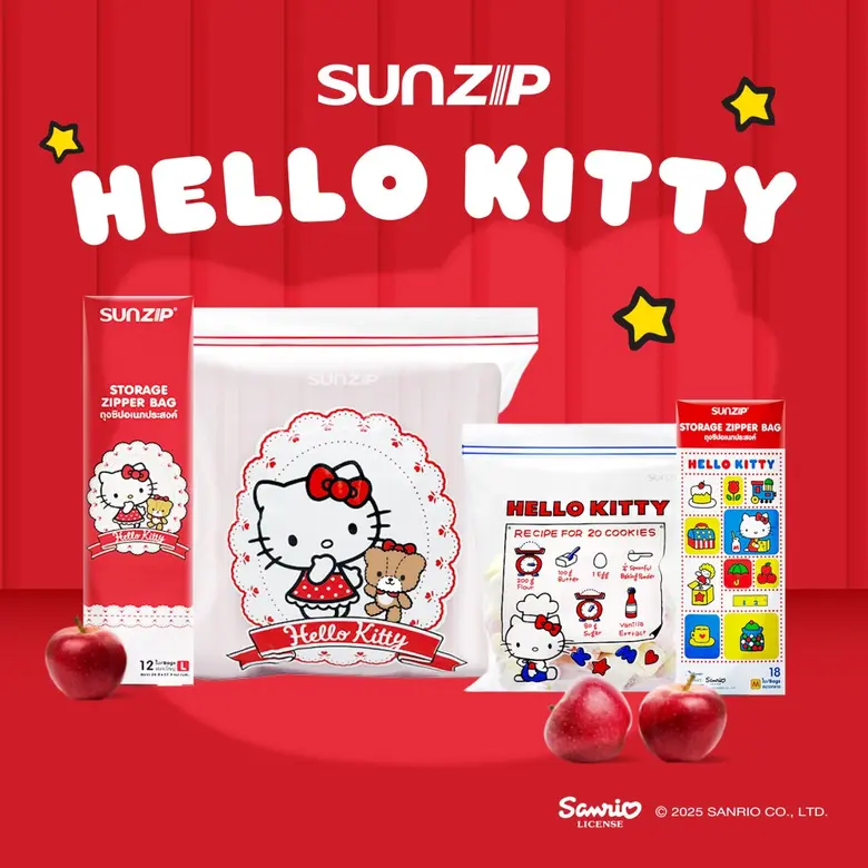 SUNZIP Launches New "Hello Kitty" Zipper Bag Collection in Collaboration with Sanrio
