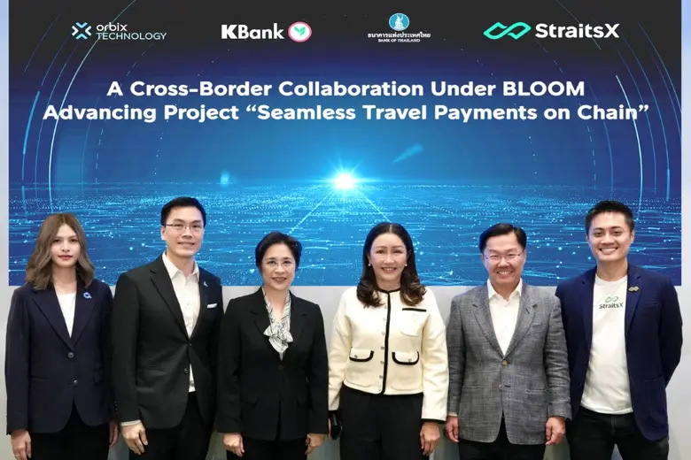 KBank, Orbix Technology and StraitsX unveil project "Seamless Travel Payments on Chain" under MAS's Project BLOOM at Singapore Fintech Festival 2025
