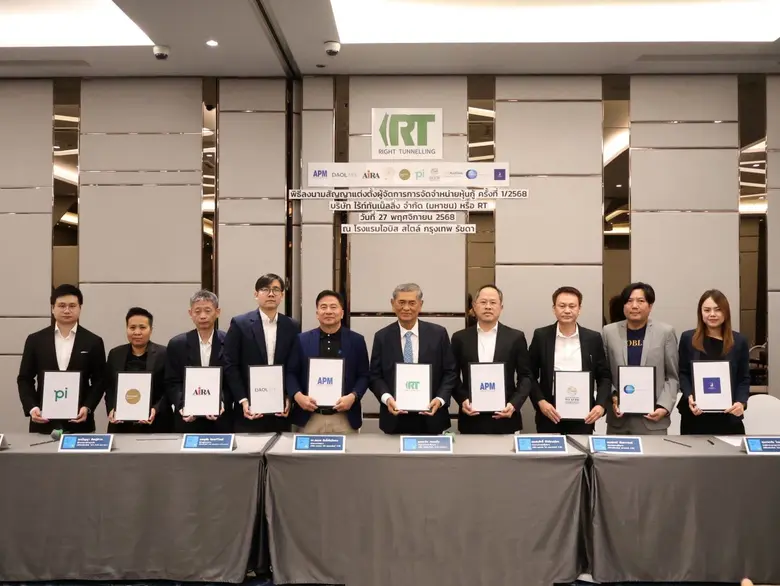 RT แต่งตั้ง DAOL ผนึก 8 บล. จำหน่ายหุ้นกู้ ครั้งที่ 1/68 ชูอัตราดอกเบี้ยสูง 7.20 - 7.35% พร้อมเสนอขาย 1 - 3 ธ.ค. 68