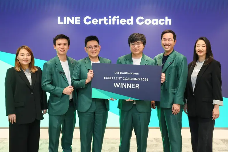 LINE ประกาศผู้ชนะเวที Excellent Coaching Pitch Day 2025 โชว์ศักยภาพ LINE Certified Coach ผู้ขับเคลื่อน SME ไทยเติบโตจริงด้วยกลยุทธ์ ดาต้า เทคโนโลยี