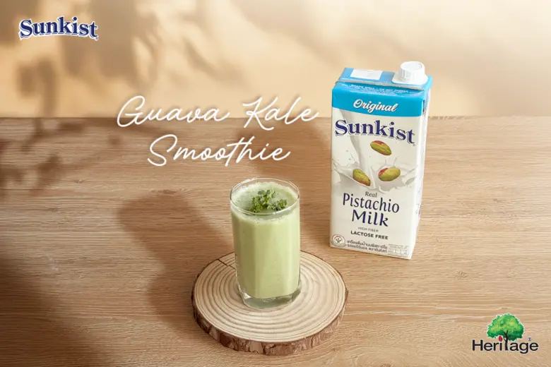 เสริมสร้างภูมิคุ้มกันและวิตามินซีด้วย "Sunkist Guava Kale Smoothie"